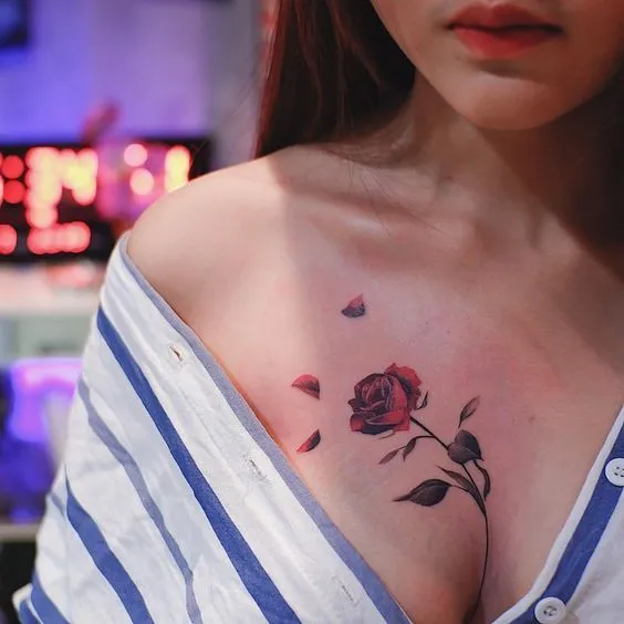 15+ Mẫu Hình Xăm Ngực Nữ Tinh Tế